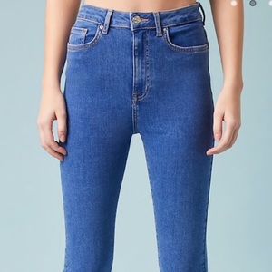 Bright Blue Wash High Waisted Skinny Jeans
